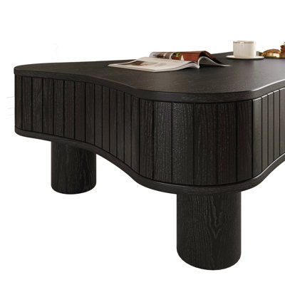 Nesting Coffee Table Set of 2 Round Coffee Tables Circle Modern Table for Small Space Living Room Bedroom Accent End Side Table