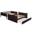 Lit superposé double au-dessus de double avec lit gigogne simple-2072059886