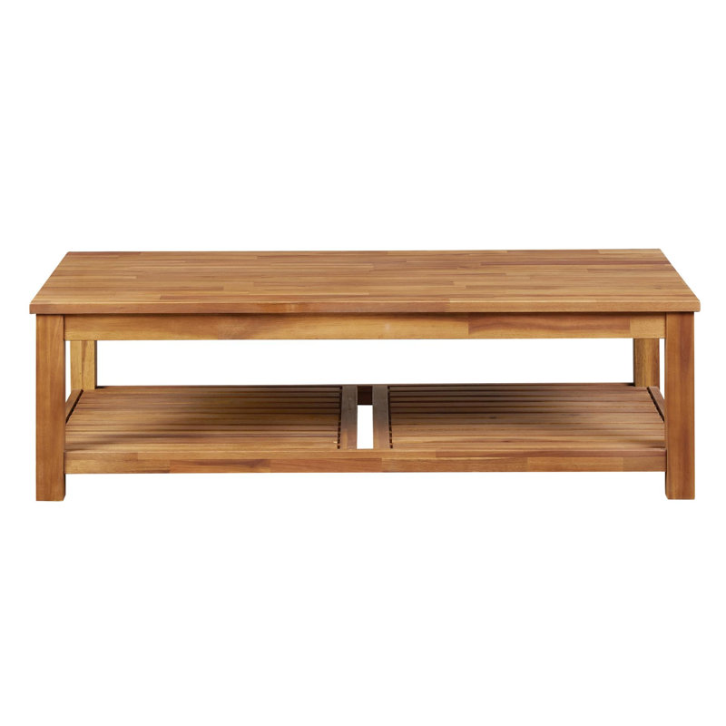 Newcastleton Solid Wood Top Coffee Table, Amber