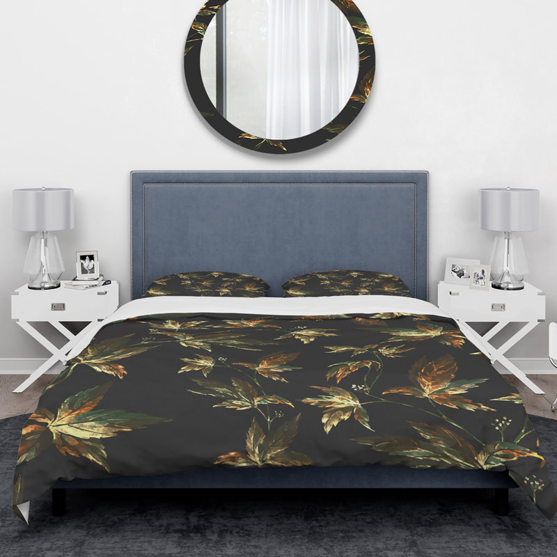 Traditional Geometric Shapes Duvet Cover, King Duvet Cover + 2 Shams