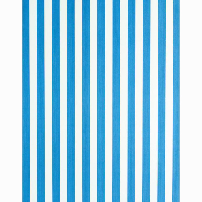 Edwin Stripe Medium Wallpaper, Cobalt