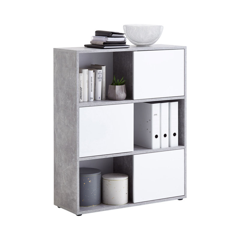 Arlington 111cm H x 90cm W Bookcase, Grey