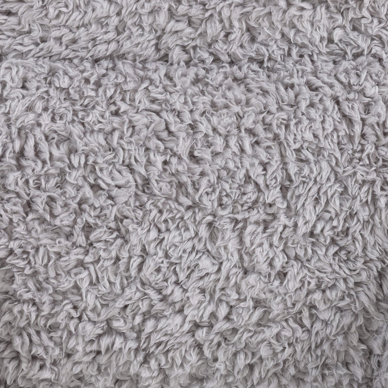 Kids Kingston Faux Fur Classic Bean Bag and Reading Pillow Set, Grey