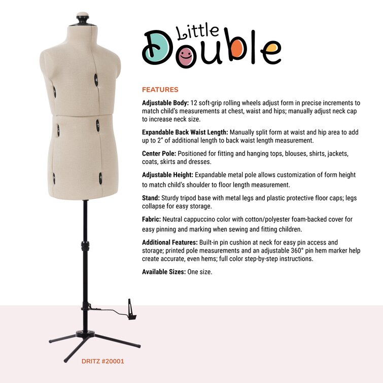 Dritz My Double Designer Adjustable Dress Form, Small
