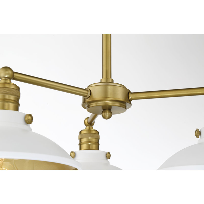 Downtown Edison 3 - Light Steel Dimmable Wagon Wheel Chandelier