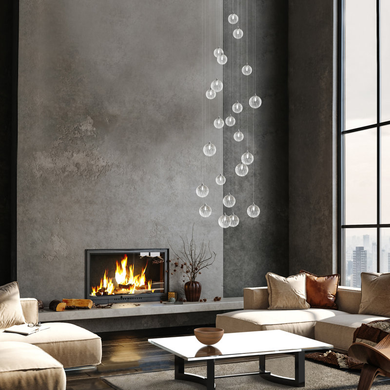 Breeze 22 - Light Pendant, Black, 120" H