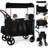 3 in 1 Foldable Wagon Stroller With Conopy – 200lb Capacity,Black-126039738-125148901-126039735