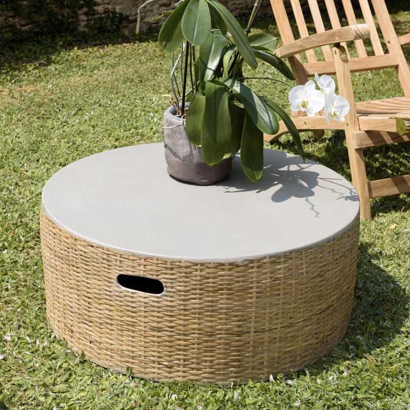 Akil Round Outdoor Coffee Table , 80cm cm W 80cm cm D