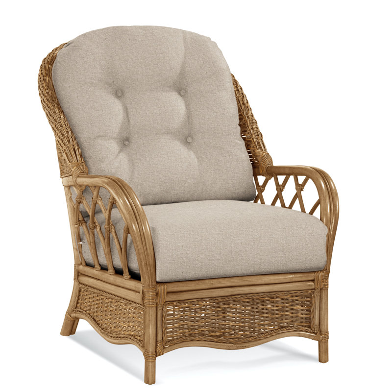 Chaise avec accoudoirs en rotin Everglade, Miel, Ivoire Elite; 0321-91