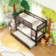 Lit superposé simple au-dessus de simple en bois massif avec lit gigogne et échelle, convertible en 2 lits simples et 1 lit gigogne simple-1371450545