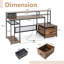 Metal Base Computer Desk