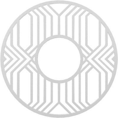 40"OD x 14 5/8"ID x 1"P Empire Architectural Grade PVC Pierced Ceiling Medallion