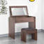 Nordic style clamshell black walnut dresser