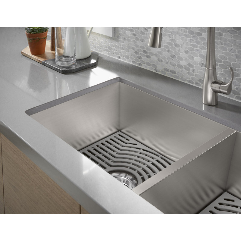 Ludington 32'' L Stainless Steel Double Basin Kitchen Sink