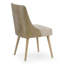 Ensemble de 2 chaises en tissu beige Esmy avec dossier en bois cintré délavé et pieds en bois massif-652976046