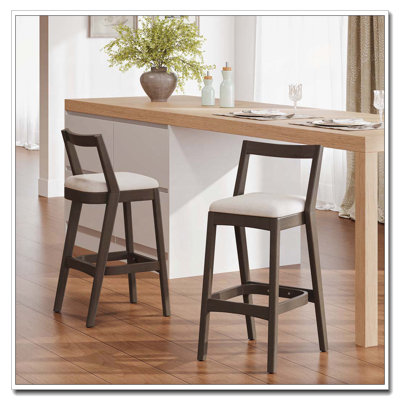 Tabouret en bois d'hévéa