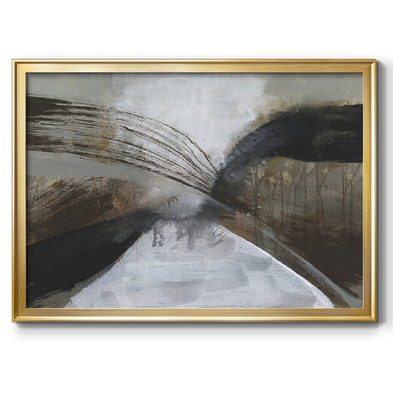 «Clouded Vortex I», reproduction d'art sur toile, H 18 po x l 26 po x P 1,5 po, Or