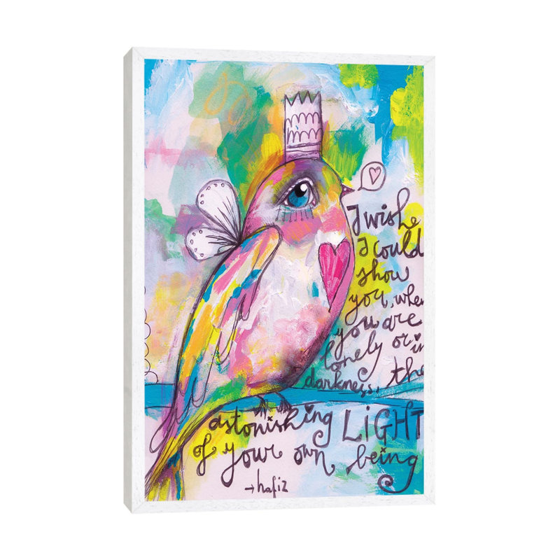 Little Bird by Tamara Laporte - Print on Canvas, White Framed, 66.04 cm H x 45.72 cm W