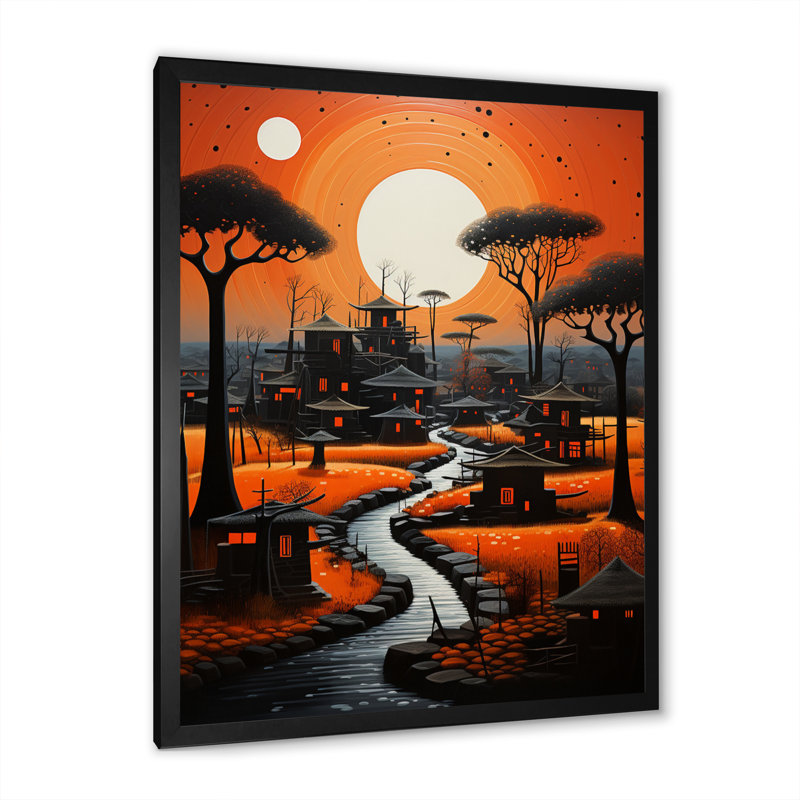 «Stevy African Tribal Rhythms», reproduction d'art sur toile, Cadre photo noir simple, H 20 po x l 12 po x P 1 po