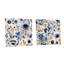 Moroccan Influence Floral Botanics - Ensemble de 2 art mural en acrylique sur verre floral-103920858