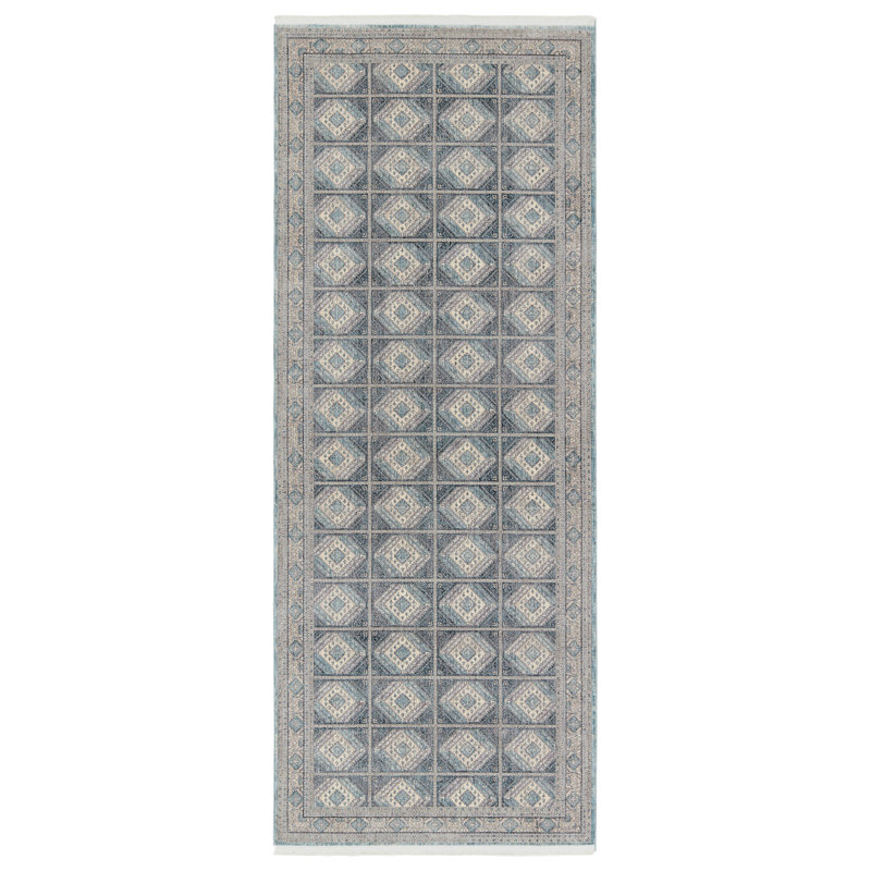 Zopyros Geometric Indoor Rug, Runner 3' x 8'
