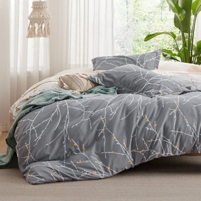 Ensemble de housse de couette avec fermeture à glissière