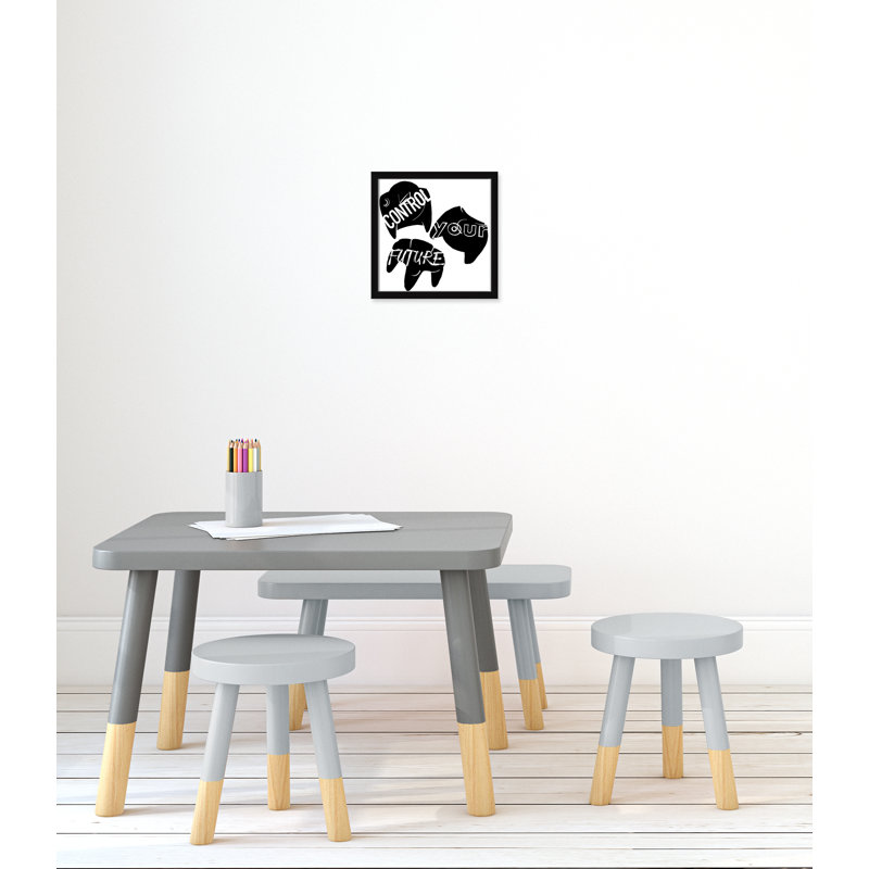 «Control your future», art encadré, H 13 po x l 13 po x P 1,19 po, Encadré de boîte noir