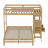 Gurseerat Twin Over Full 3 Drawer Standard Bunk Bed with Built-in-Desk by Harriet Bee-342496152