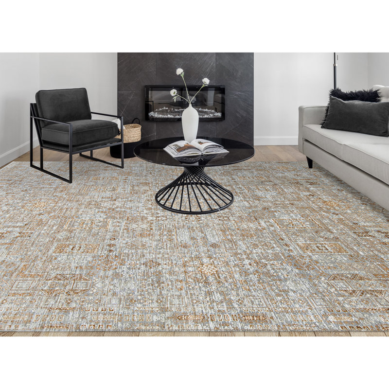 Hand-Knotted High-Quality Rust Area Rug