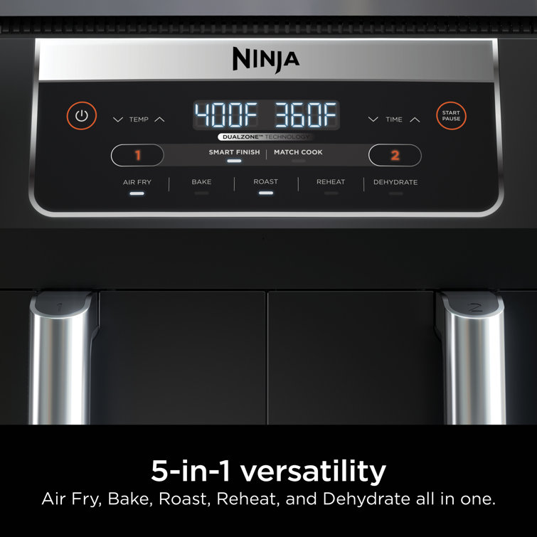 Ninja 4 Quart Air Fryer - Black/Silver - with Reheat & Dehydration  Functionality