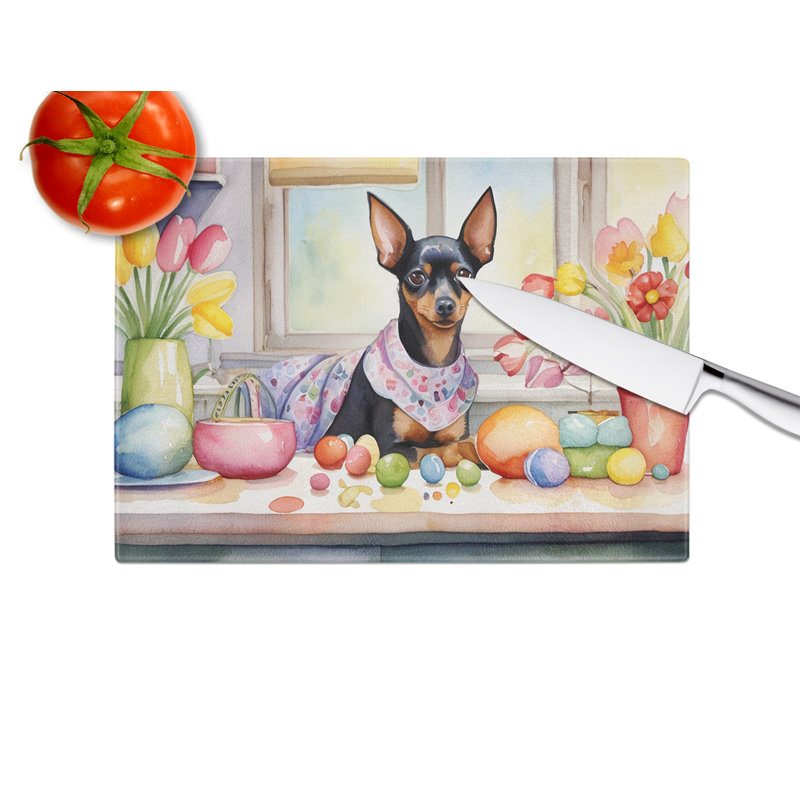 Planche à découper en verre Pinscher miniature Decorating