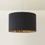 Aljet Blended Fabric Drum Lamp Shade ( Slip-On ) in Black-929762609