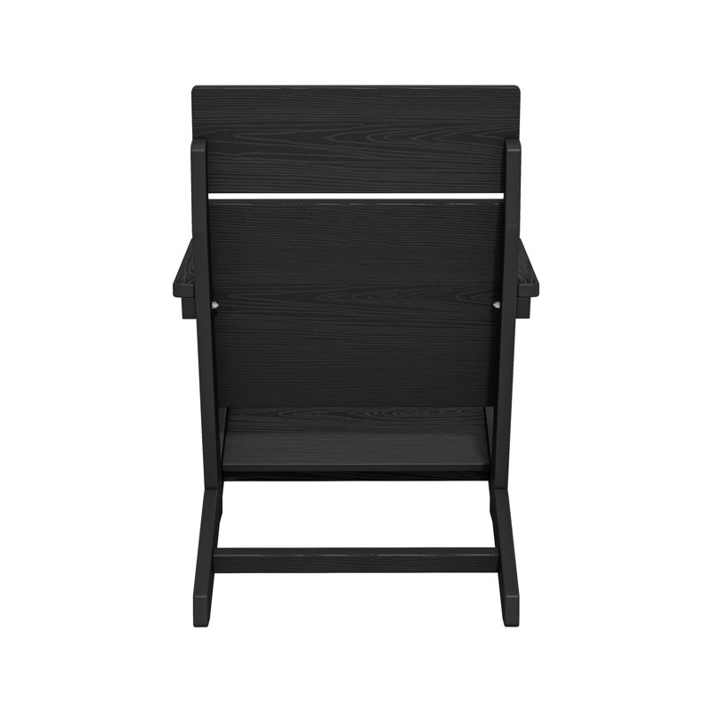 Chaise Adirondack HDPE, Noir