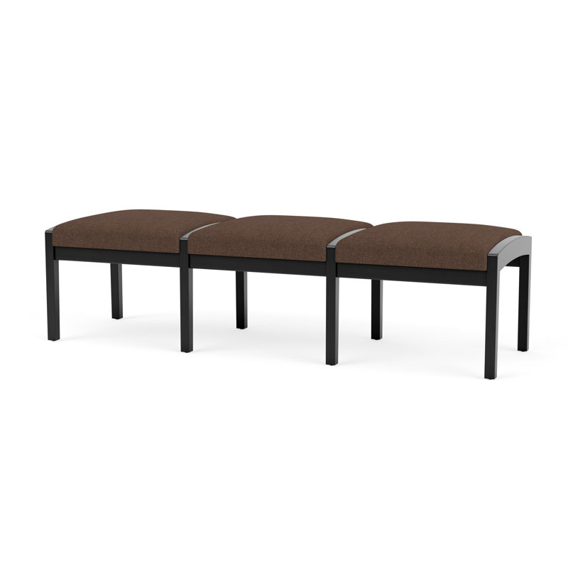 Banc en bois 3 places Lenox, Noir, noir, noir, noir, Café Archetype