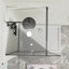 Panneau de douche fixe en verre trempé givré 34,01 po x 72,01 po