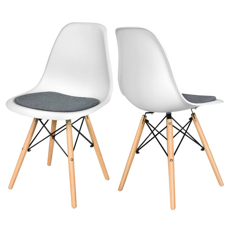 Chaise d'appoint en lin, Blanc