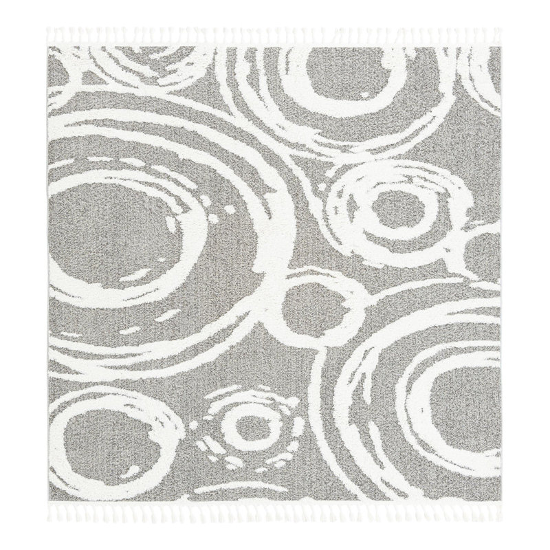 Abstract Indoor Rug, Square 7'10"