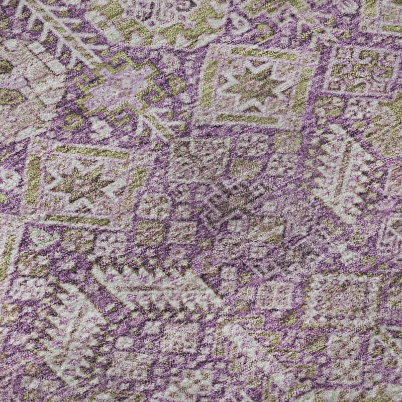 Tapis lavande Cerrito AMF574 lavable à la machine de qualité supérieure, Rectangle 2 pi 6 po x 3 pi 10 po