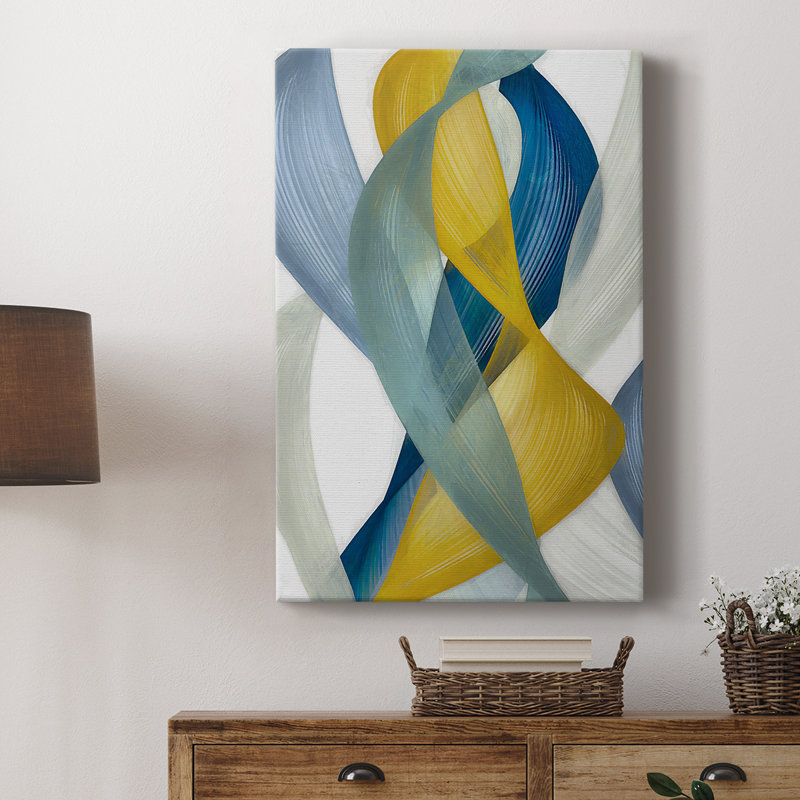 Horizontal Bands I -Custom Wrapped Gallery Cavas