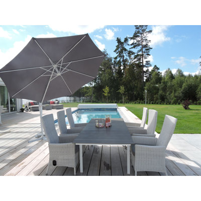 Faiyaz Rectangular Extendable Outdoor Dining Table