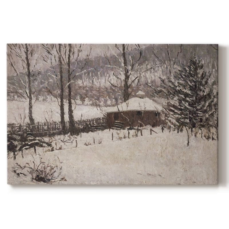 Paysage rétro - Toile tendue avec châssis, H 33 po x l 49 po x P 1,5 po, Toile tendue