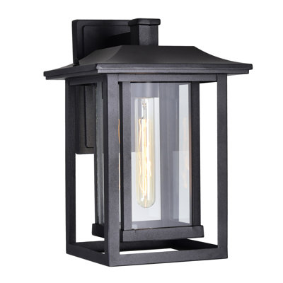 Lanterne murale d'extérieur 1 lumière Ivette Classic pour porche, garage et patio