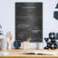 «Hair Redressing Iron Blueprint Vernis Chalkboard», art mural en métal-108582395