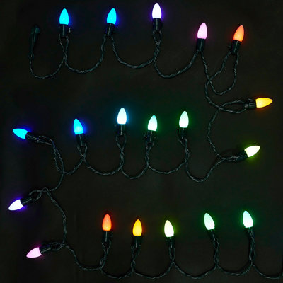 Indoor / Outdoor 20 - Bulb 189.6 in. Plug-in LED Novelty String Light
