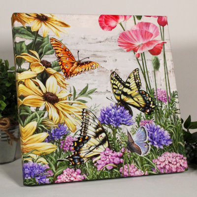 Butterfly Garden Pizazz Print with Dazzling Crystals