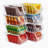 Sorbus Clear Stackable Storage Bins 8 Pack – Open Front Plastic Stackable Pantry Organizer Bins, Clear-134525886