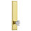 Grandeur Carré Tall Plate Privacy with Chambord Crystal Door Knob