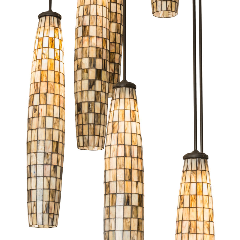 Luminaire suspendu en cascade 8 l 48 po
