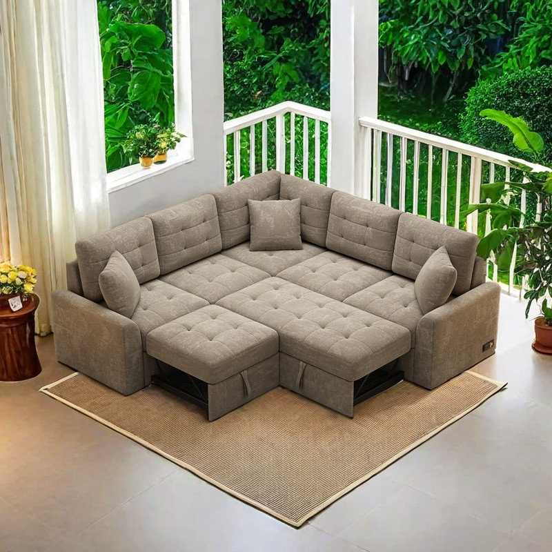 Canapé modulaire 3 pièces rembourré