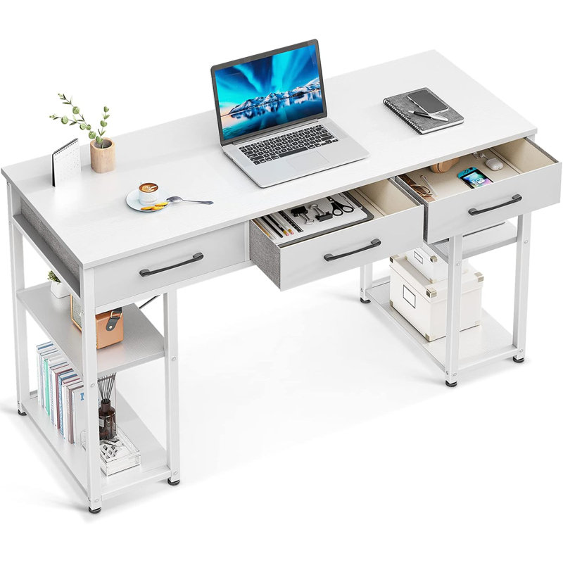 Madani Solid Wood Base Computer Desk